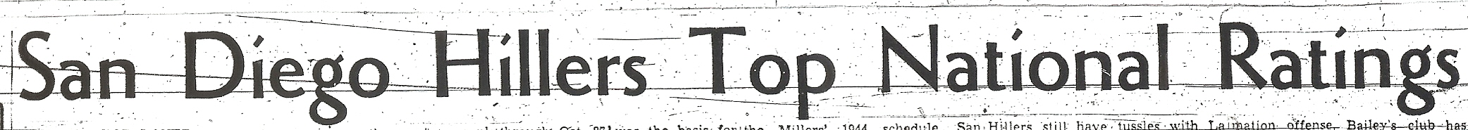 The San Diego Union streamer says it all.