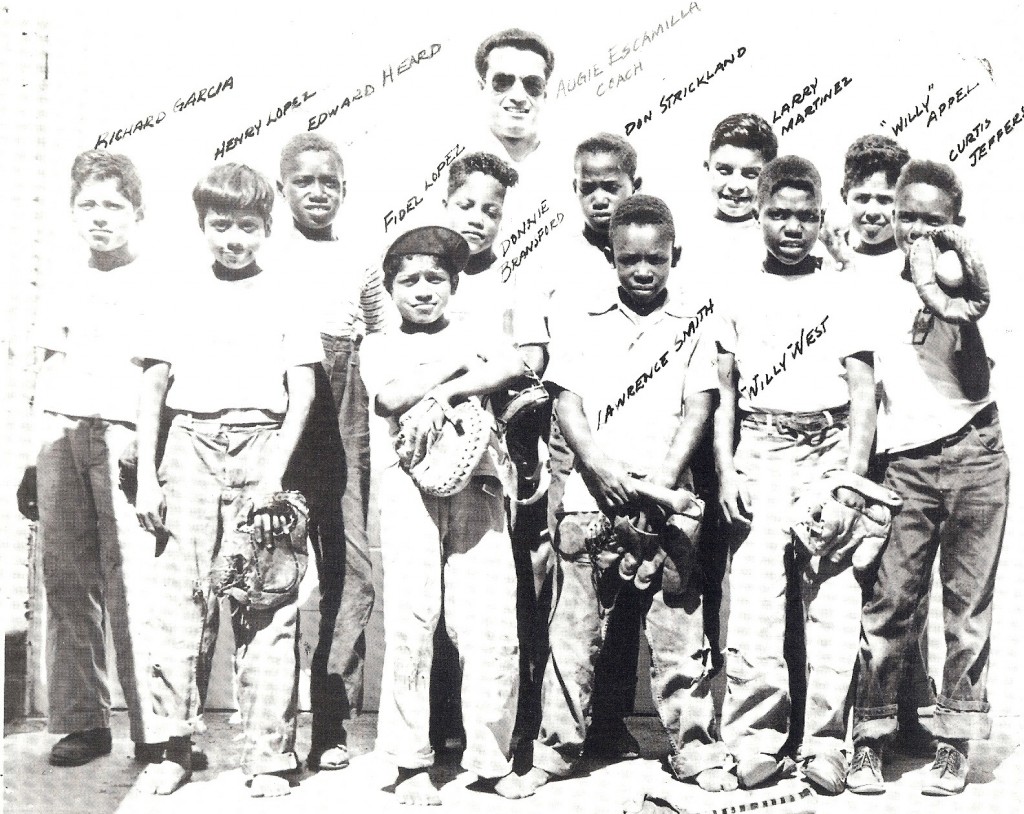 Three of Escamilla's 1947 Boys' Club "Bat Busters"went on to play for chmpionship San Diego High football teams, including Eddie Heard, Don Bransford, Don Strickland, and Willie West.