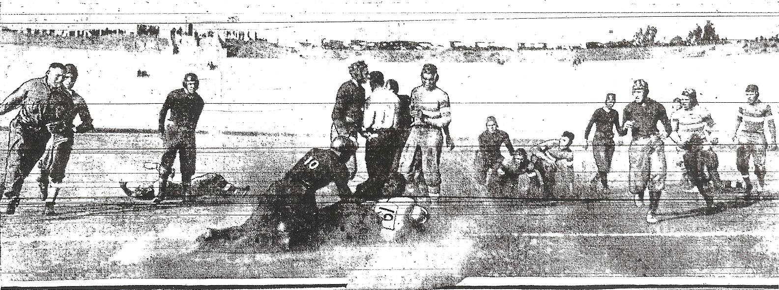 San Diego's Pesky Sprott scores first touchdown in 41-0 victory over L.A. Poly. Players were issued jersey numbers for first time.