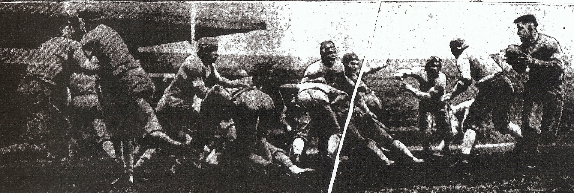 Manual Arts quarterback Harold Galloway looks for receiver as San Diego defenders battle it out with Manual Arts in championship game.