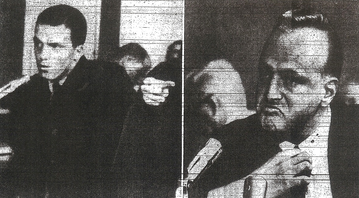 Mickey Bruce fingers gambler Frank (Lefty) Rosenthal after bribe attempt.