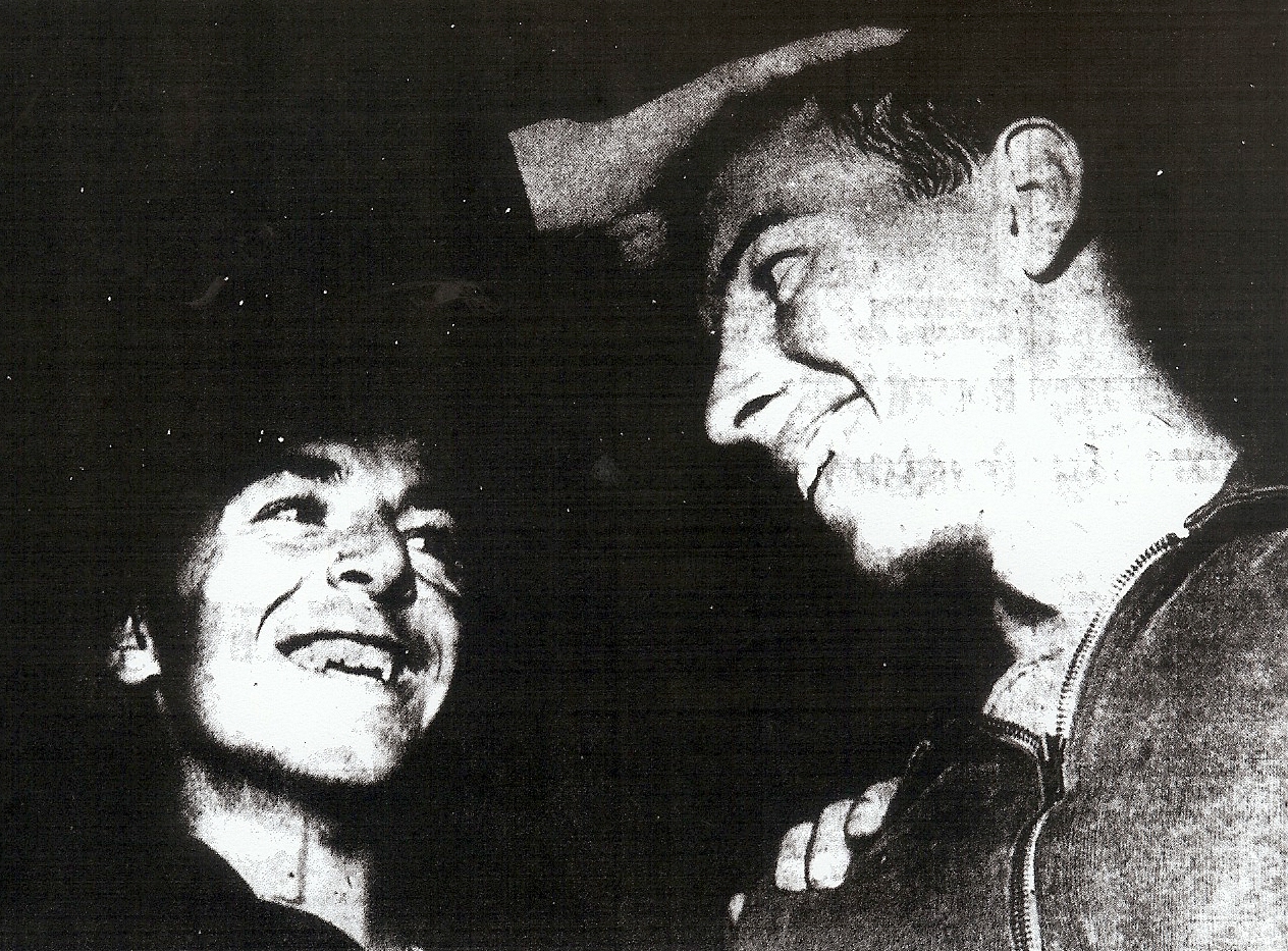 Danielson was congratulated by Spoken prep Rick Reilly, who ran 4:04.7 in same race.