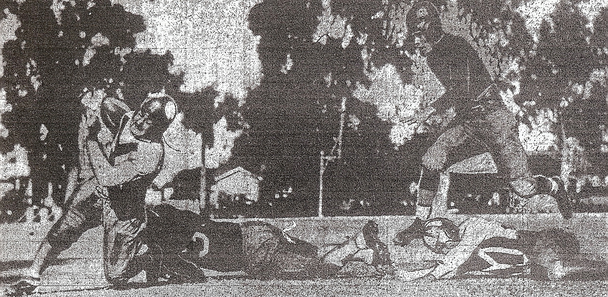 Ed Goddard attempts tackle on Coronado's Jimmy Blaisdell, who helped Islanders upset Escondido.