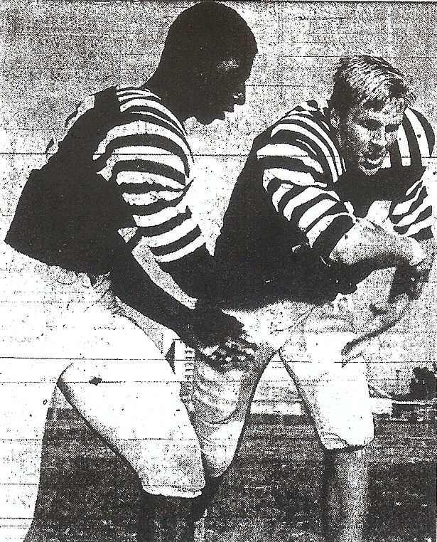 Quarterback Bolden and fullback Townsend represented two-thirds of Kerarny's ground-chewing backfield.