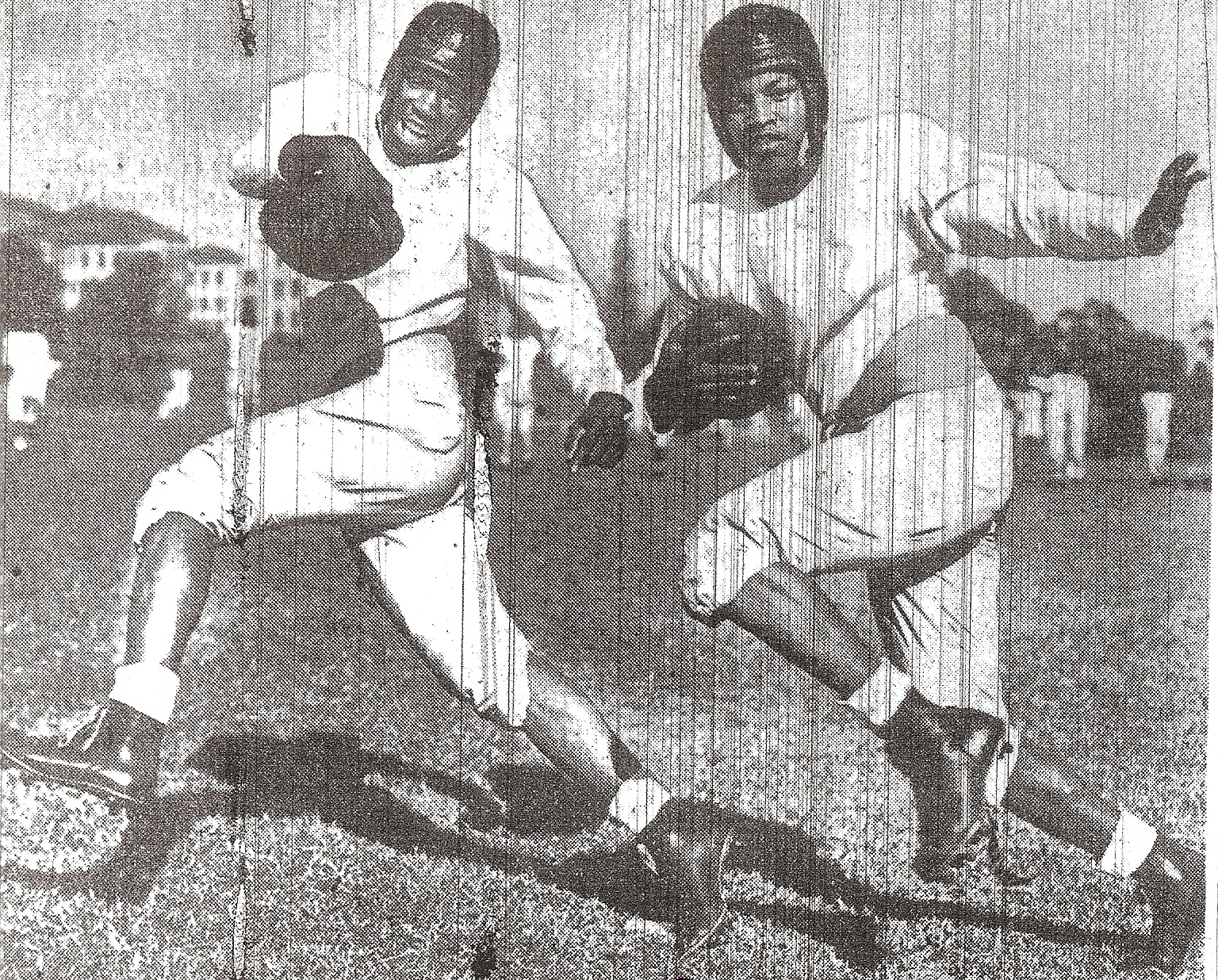 Joe Brown (left) and Ted Ritchey were Hillers' main ball carriers.