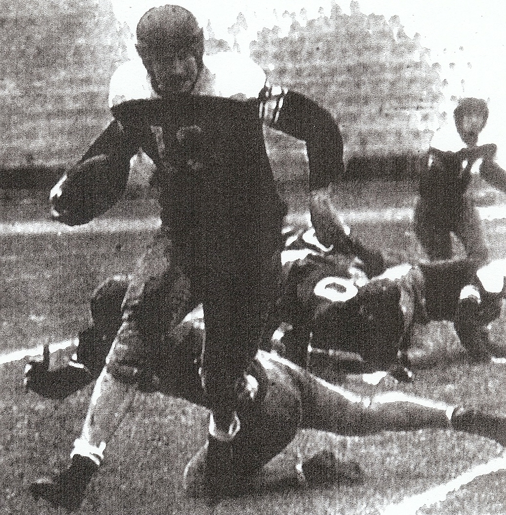 Big McColl, in an almost empty Balboa Stadium against Point Loma on the afternoon following the football carnival, was inspirational battler for outmanned Cardinals.